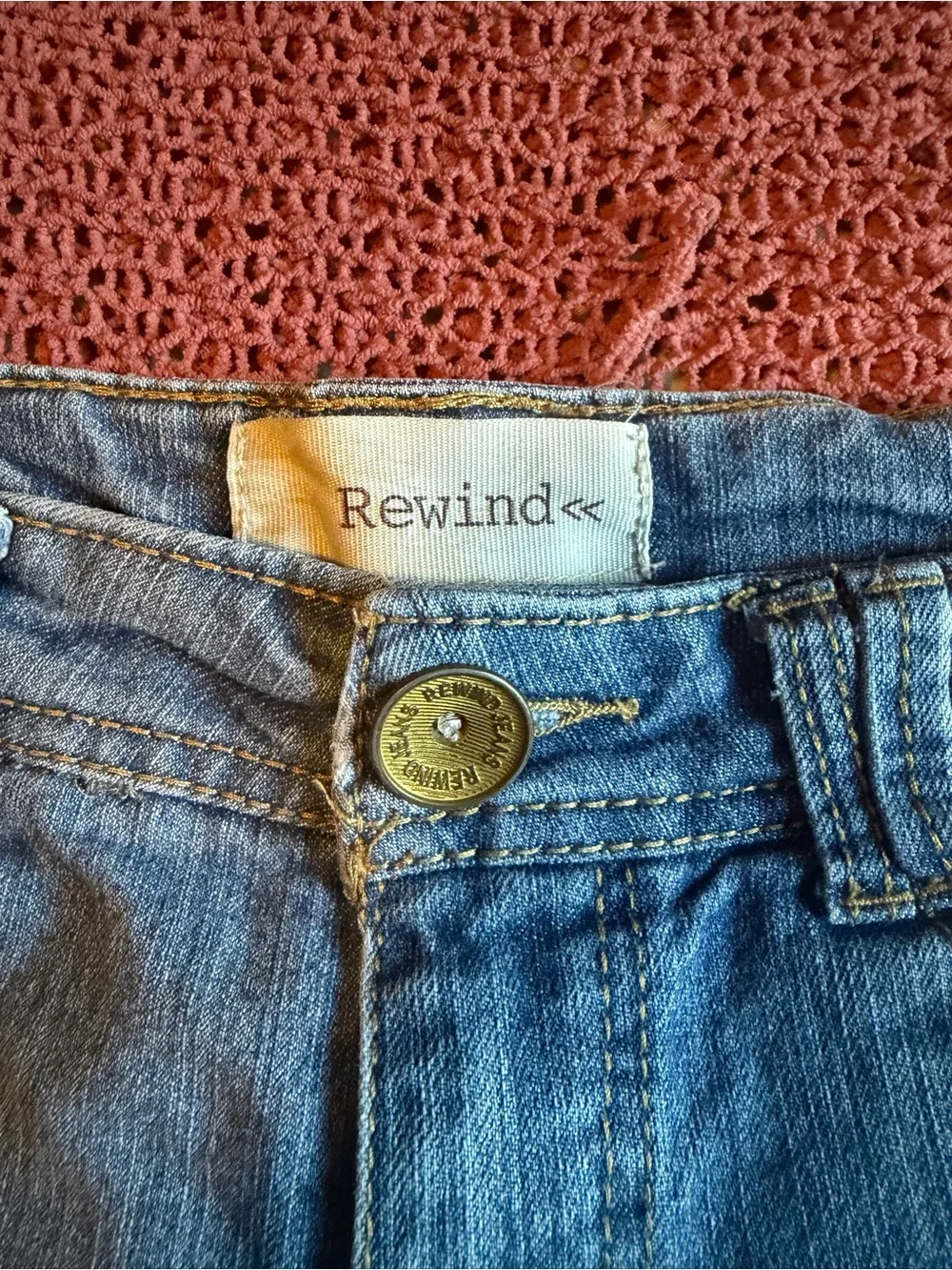 Rewind Denim Roll-Hem Shorts